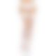 Leg Avenue Backseam Thigh Highs OS White
