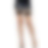 Leg Avenue Vinyl Top Fishnet Thigh Highs OS Black