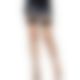 Leg Avenue Vinyl Top Fishnet Thigh Highs OS Black