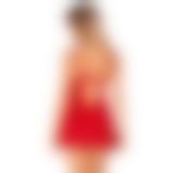 Пеньюар Obsessive Ingridia chemise & thong XS/S, червоний, сорочка, стрінги Пеньюар Obsessive Ingridia chemise & thong XS/S, червоний, сорочка, стрінги
