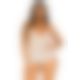 Пеньюар Leg Avenue Floral lace babydoll & string White M