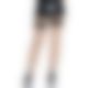 Leg Avenue Vinyl Top Fishnet Thigh Highs OS Black