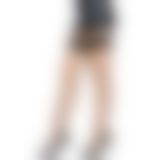 Leg Avenue Vinyl Top Fishnet Thigh Highs OS Black