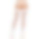 Leg Avenue Nylon Fishnet Thigh Highs OS White