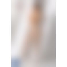 Эротические колготки-бодистокинг Passion S021 white, в крупную сетку с высоким пояском