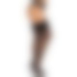 Чулки Leg Avenue Wide Top Rhinestone Sheer Stockings Black One Size