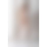 Бодистокинг с множеством бретелей Passion BS095 One Size, white, имитация пояса и чулок, с доступом
