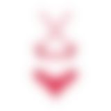 Комплект белья Obsessive Lacelove cupless 2-pcs set M/L Red, открытый доступ, открытая грудь