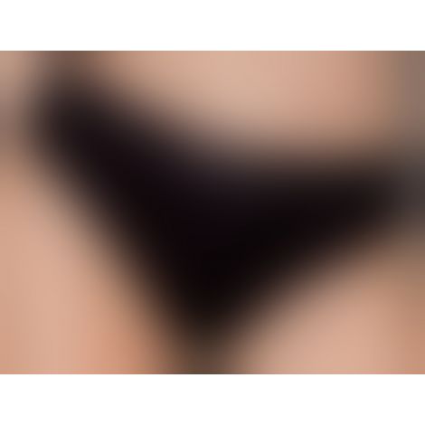 Трусики-сліпи з бавовни та еластаном Passion PS004 PANTIES S, black