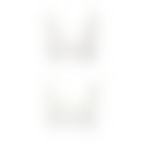 Спортивный топ из эластичного хлопка Passion PS005 TOP white, size L