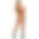 Бодистокинг Leg Avenue Fishnet Bodystocking One size Black, крупная сетка