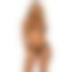 Комплект Leg Avenue Open cup bra and pearl panty Black