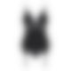 Obsessive 810-COR-1 corset & thong black S/M