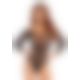 Боди Leg Avenue Snap crotch thong back teddy Black S/M