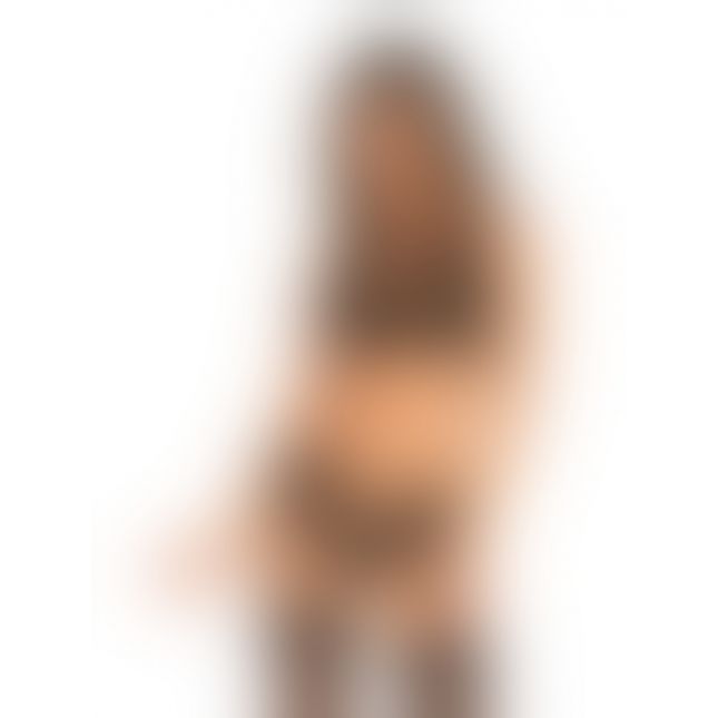 Комплект Obsessive Allastia 2-pcs set black L/XL