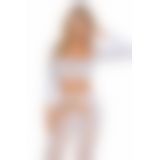 Бодістокінг - Bodystocking 2078, white - One Size