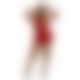 Платье-бодистокинг Moonlight Plus Model 08 XL-XXXL Red