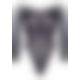 Боди Leg Avenue Snap crotch thong back teddy Black S/M