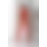 Бодистокинг с плетением на груди Passion BS099 One Size, red, открытый доступ, имитация подвязок