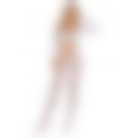 Бодістокінг - Bodystocking 2078, white - One Size