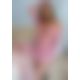 Leg Avenue Heart net mini dress OS Pink