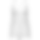 Пеньюар Leg Avenue Floral lace babydoll & string White L