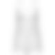 Пеньюар Leg Avenue Floral lace babydoll & string White L