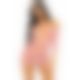Leg Avenue Heart net mini dress OS Pink