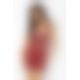 (SALE) Сорочка приталенная с чашечками WHITNEY CHEMISE red XXL/XXXL - Passion, трусики