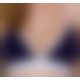 Спортивный топ с двойными бретелями Passion PS007 TOP navy blue, size S