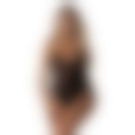 Тедді з доступом Obsessive Blomentis crotchless teddy, M/L, прозоре, відкрита спина, низ-стрінги