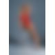 Бодистокинг Caprice Lingerie Model 02 One size Red, имитация шнуровки, мелкая сетка, кружево