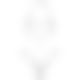 Комплект Leg Avenue Open cup bra and pearl panty White
