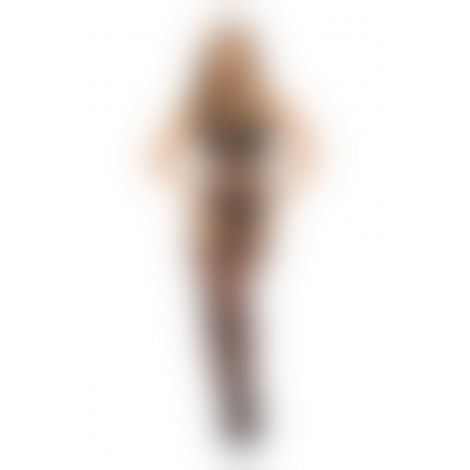 Бодістокінг - Bodystocking 2062, black - One Size