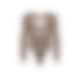 Боді Obsessive Soranna long-sleeved teddy S/M