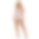 Leg Avenue Strappy Lace mini dress OS White