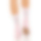 Носочки ажурные с рюшами Leg Avenue Mini Bow Lace Anklet White