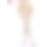Leg Avenue Heart net suspender hose OS White