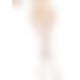 Leg Avenue Heart net suspender hose OS White