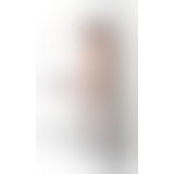 Бодистокинг с плетением на груди Passion BS099 One Size, white, открытый доступ, имитация подвязок