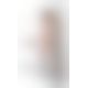 Бодистокинг с плетением на груди Passion BS099 One Size, white, открытый доступ, имитация подвязок