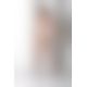 Бодистокинг с плетением на груди Passion BS099 One Size, white, открытый доступ, имитация подвязок