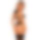 Комплект белья Obsessive Donna Dream 3-pcs set XS/S Black, бюстгальтер, стринги, пояс для чулок