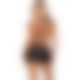 Платье с открытой грудью Leg Avenue Wet look open cup mini dress One size Black