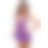Мереживний пеньар з відкритою спиною і стрінги Fantasy Lingerie, Os