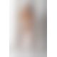 Эротические колготки-бодистокинг с плетением на бедрах Passion S030 One Size, white, цветочный узор