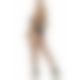 Бодистокинг в крупную сетку Leg Avenue Long Sleeved Bodystocking One size Black, длинный рукав