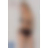 Трусики з широкою гумкою і мереживом Passion PS001 PANTIES black, size M