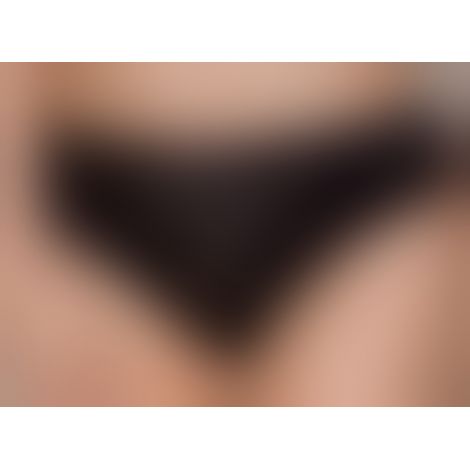 Трусики з широкою гумкою і мереживом Passion PS001 PANTIES M, black