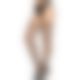 Чулки-сетка Leg Avenue Net stockings with garter belt One size Black, пояс, подвязки
